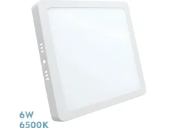 AKUNADECOR Plafón-Downlight Cuadrado Selenita 6w 6500k Blanco