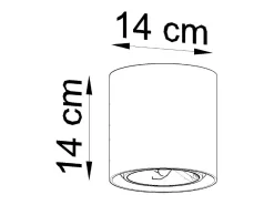 Sollux Lighting Downlight da superficie Incasso grigio chiaro GU10 Focos empotrables en superficie claro GU10 Gris