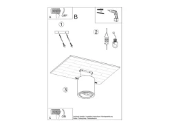 Sollux Lighting Downlight da superficie Incasso grigio chiaro GU10 Focos empotrables en superficie claro GU10 Gris