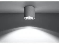 Sollux Lighting Downlight da superficie Incasso grigio chiaro GU10 Focos empotrables en superficie claro GU10 Gris