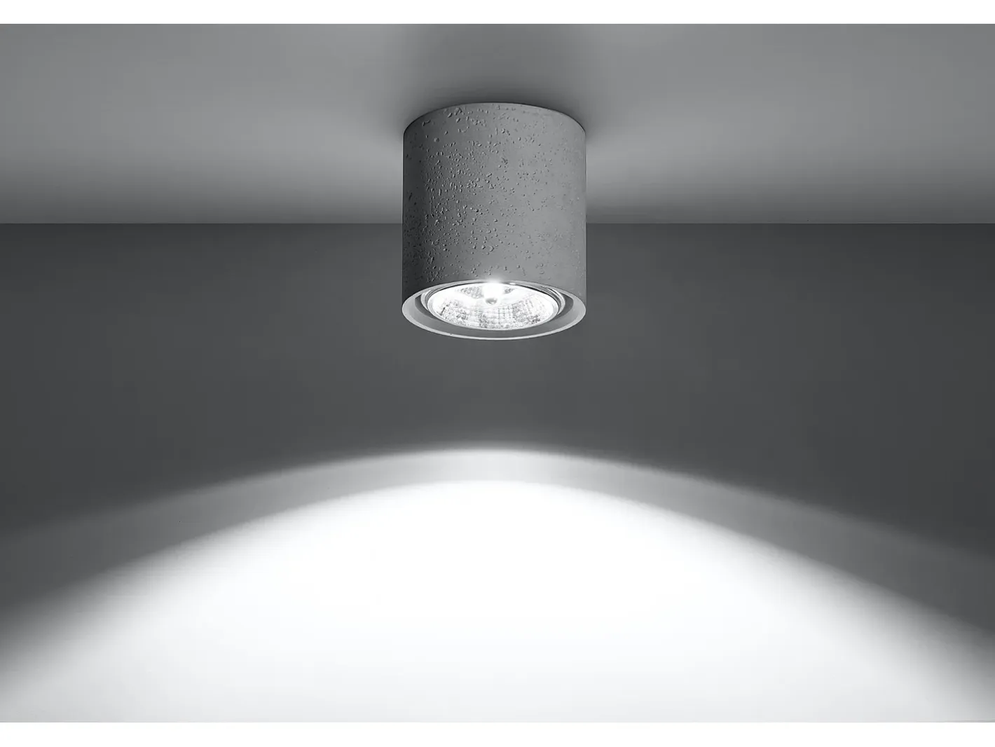 Sollux Lighting Downlight da superficie Incasso grigio chiaro GU10 Focos empotrables en superficie claro GU10 Gris