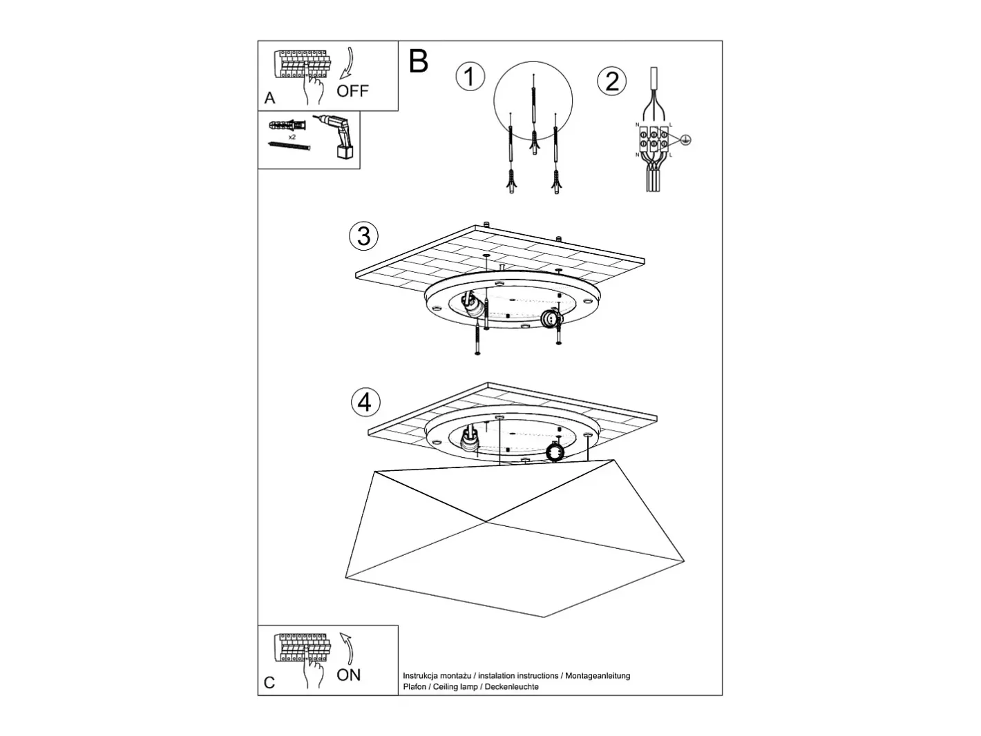 New Sollux Lighting Downlight da superficie Incasso bianco E27 Downlights de superficie Flush Light E27 Blanco