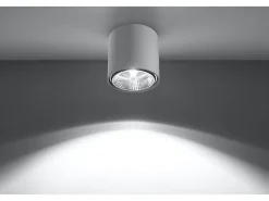 Sollux Lighting Downlight da superficie Round Flush Light Bianco GU10 Focos empotrables de superficie Foco de empotrar redondo GU10 Blanco Clearance