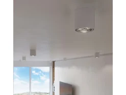 Sollux Lighting Downlight da superficie Round Flush Light Bianco GU10 Focos empotrables de superficie Foco de empotrar redondo GU10 Blanco Clearance