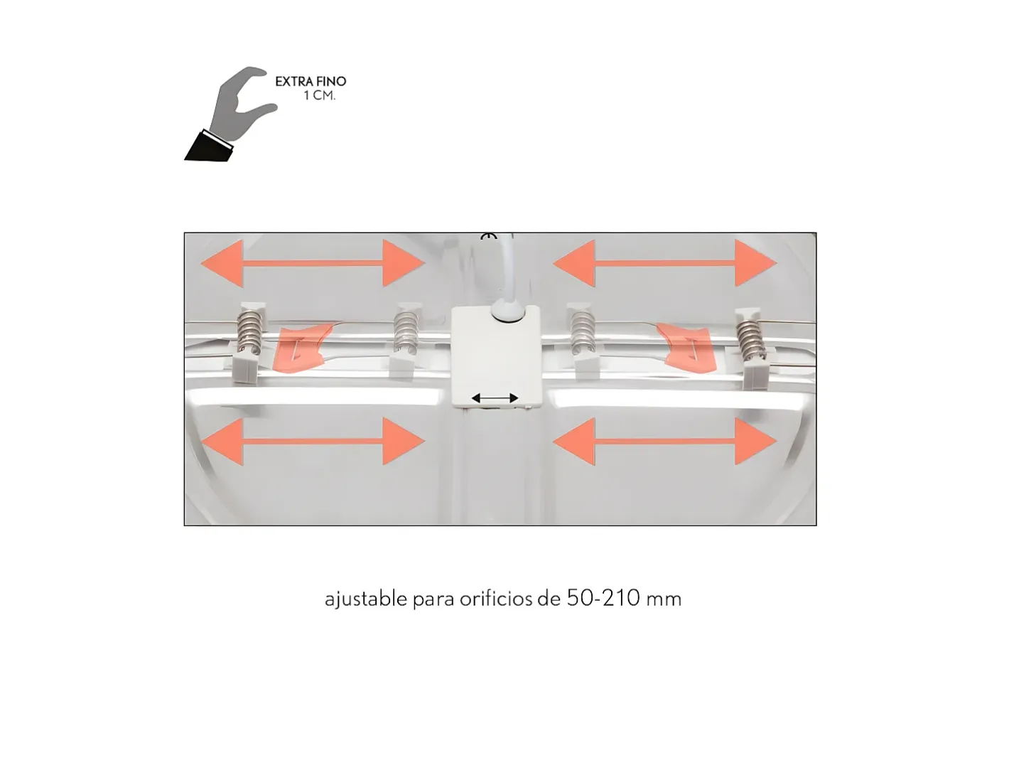 AKUNADECOR Iluminación Exterior-Downlight Empotrable Led Modelo Providencia Cromo Plateado