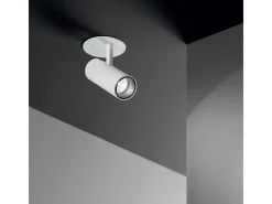 Ideal Lux Plafón-Downlight LED decorativo montado en superficie negro , 3000K Blanco