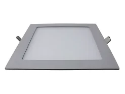 7H SEVENON Plafón-Downlight LED Ultraslim Empotrable Cuadrado 15W 1100lm 20,5x20,5cm 4000K Aluminio 7hSevenOn Gris
