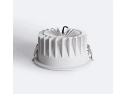 Ledkia Iluminación Exterior-Downlight LED 40W Circular Premium CRI90 Corte Ø 180 mm 2700K Blanco Cálido Transparente
