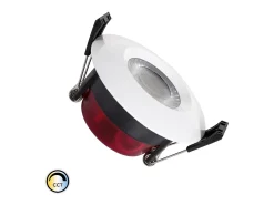 Ledkia Downlight LED 8W Circular CCT Seleccionable Regulable Baño IP65 Corte Ø 70 mm Seleccionable (Cálido-Neutro-Frío) Blanco