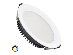 Ledkia Iluminación Exterior-Downlight LED 40W Circular AERO 130 lm/W Microprismático CCT Seleccionable Corte Ø 200 mm 3000K - 4000K - 6000K Seleccionable (Cálido-Neutro-Frío) Multicolor