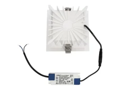 Ledkia Downlight LED 30W Cuadrado Premium CRI90 Corte 145x145 mm Seleccionable (Cálido-Neutro-Frío) Transparente