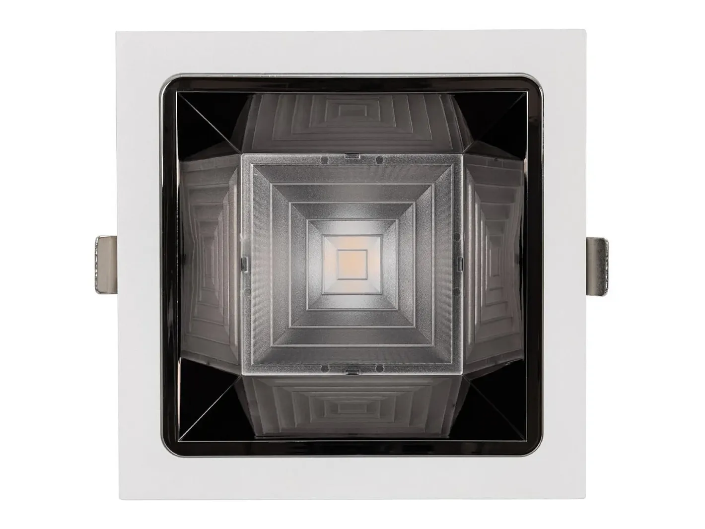 Ledkia Downlight LED 30W Cuadrado Premium CRI90 Corte 145x145 mm Seleccionable (Cálido-Neutro-Frío) Transparente