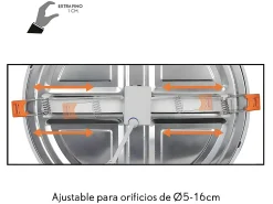 AKUNADECOR Downlight Modelo Lejania De 15w En Empotrar Blanco