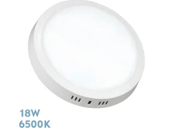 AKUNADECOR Plafón-Downlight Thulita Redondo, Led 18w 6500k Blanco