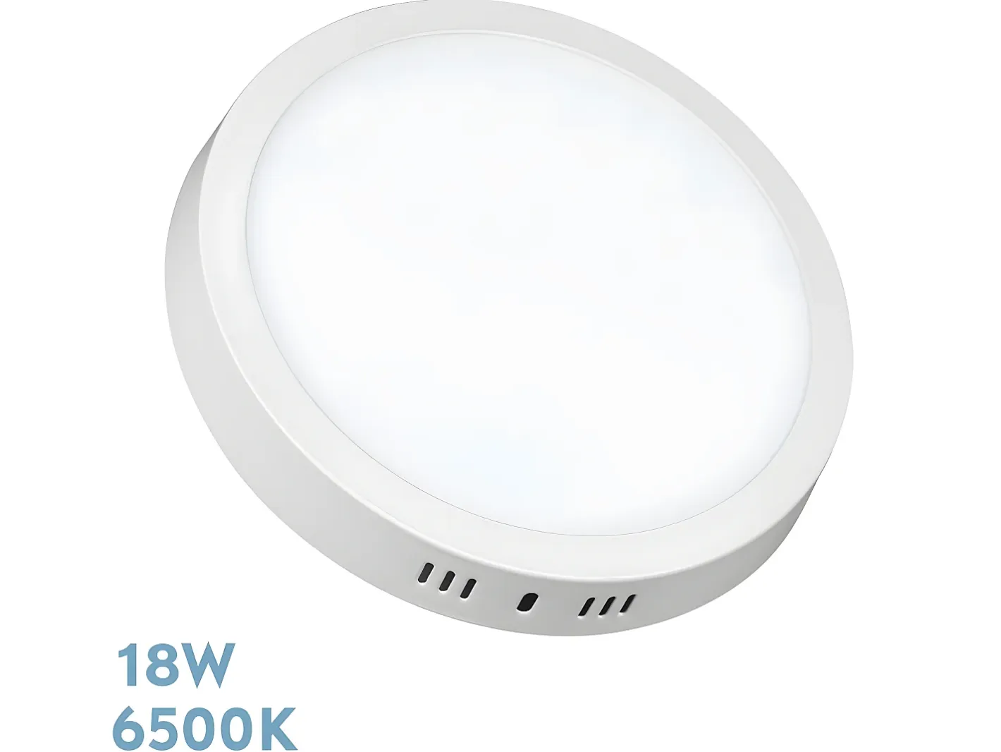 AKUNADECOR Plafón-Downlight Thulita Redondo, Led 18w 6500k Blanco