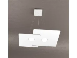 Sale Echo Sospensione 2 Luci Bianco Blanco