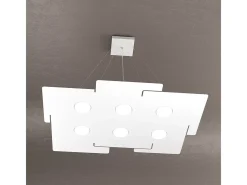 Echo Sospensione 6 Luci Bianco Blanco Best
