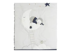 Sauthon Ropa De Cama-Edredón para cuna de algodón perla Gris
