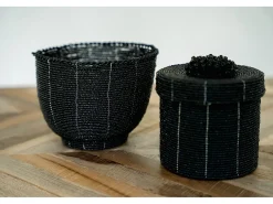 Bazar Bizar El Cuenco de Caramelos Beaded - - M Negro
