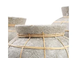Sale Bazar Bizar El Jarrón Belly - Hormigón Natural - L Gris