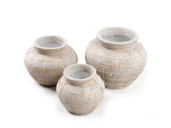 Sale Bazar Bizar El Jarrón Belly - Hormigón Natural - L Gris