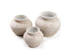 Sale Bazar Bizar El Jarrón Belly - Hormigón Natural - L Gris