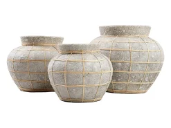 Sale Bazar Bizar El Jarrón Belly - Hormigón Natural - L Gris