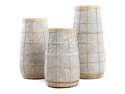 Clearance Bazar Bizar El Jarrón Cutie - Cemento Natural - M Gris