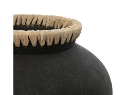 Bazar Bizar Jarrón-El Jarrón Styly - Natural - L Negro