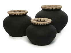 Bazar Bizar El Jarrón Styly - Natural - M Negro