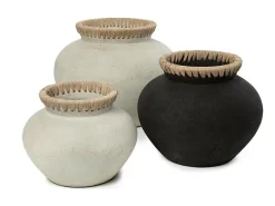 Bazar Bizar El Jarrón Styly - Natural - M Negro