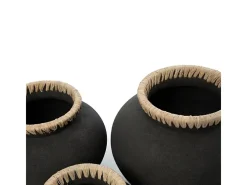 Bazar Bizar El Jarrón Styly - Natural - M Negro
