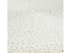 Bazar Bizar Mantelería-El Mantel Individual Macrame Marriage - Natural Blanco