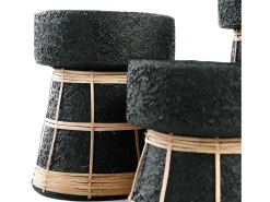 Sale Bazar Bizar El Portavelas Serene - Negro Natural - M Multicolor