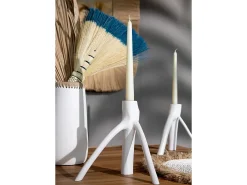 Clearance Bazar Bizar El Portavelas Triple Twig - Blanco
