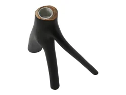 Bazar Bizar El Portavelas Triple Twig - Negro Discount
