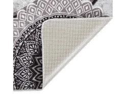 Garden Furniture Alfombra De Salón-Elsje Alfombra lavable antideslizante multicolor 160x230 cm Gris