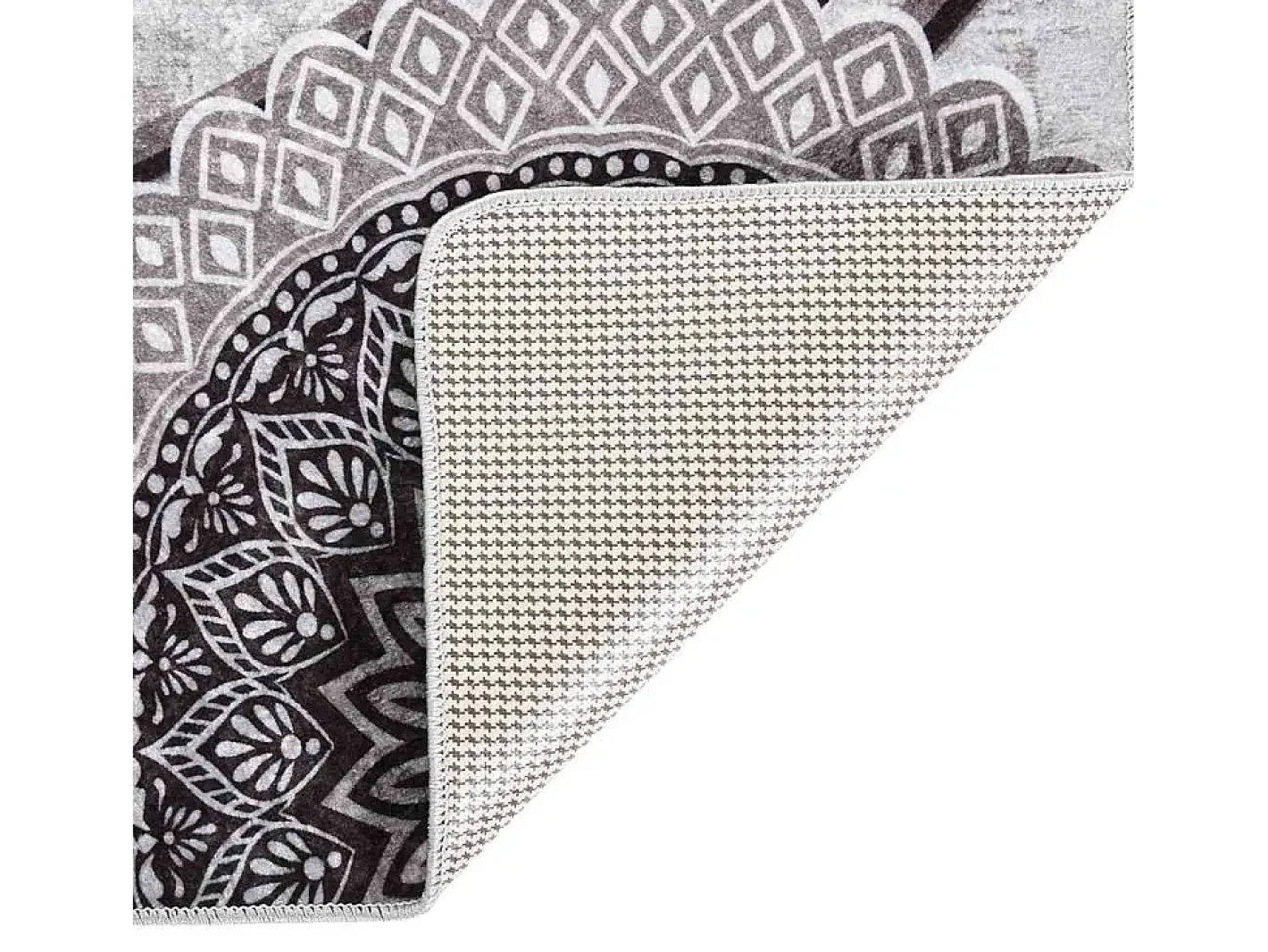 Garden Furniture Alfombra De Salón-Elsje Alfombra lavable antideslizante multicolor 160x230 cm Gris