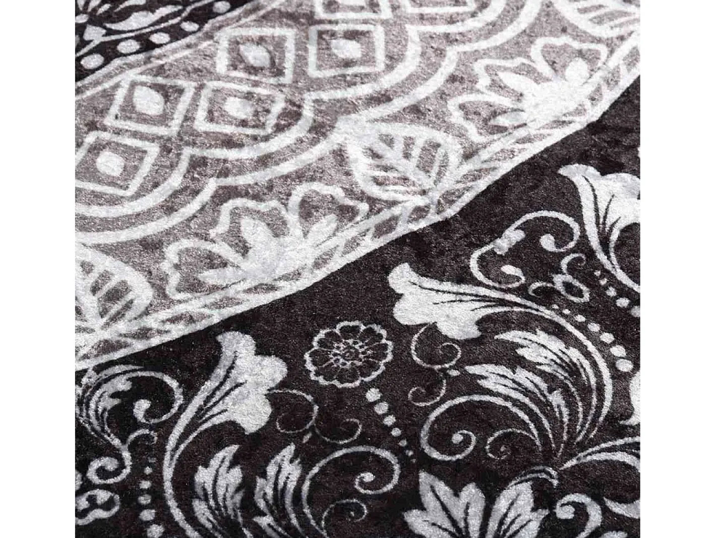 Garden Furniture Alfombra De Salón-Elsje Alfombra lavable antideslizante multicolor 160x230 cm Gris