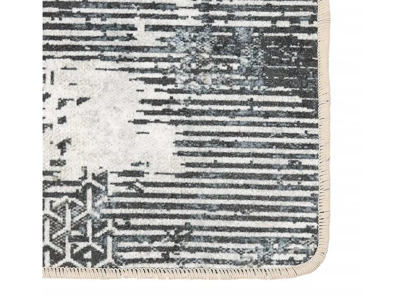 Garden Furniture Alfombra De Salón-Elsje Alfombra lavable antideslizante multicolor 80x300 cm Gris