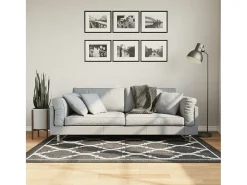 Garden Furniture Elsje Alfombra lavable antideslizante y blanco 120x180 cm Negro Sale