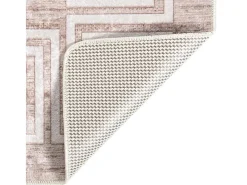 Garden Furniture Alfombra De Salón-Elsje Alfombra lavable antideslizante 80x150 cm Beige