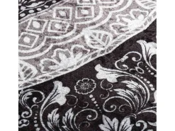 Garden Furniture Alfombra De Salón-Elsje Alfombra lavable patchwork antideslizante multicolor 80x300 cm Gris