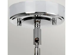 Elstead Agatha 3 Ljus Multi Arm Taklampa Polerad Krom IP44, G9 Gris
