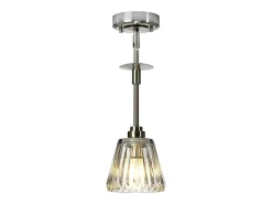 Elstead Agatha 1 Ljus Taklampa Borstad Nickel IP44, G9 Gris Sale