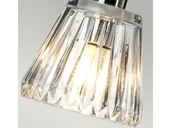 Best Elstead Agatha 1 taklampa polerad krom IP44, G9 Gris