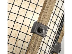 Elstead Ahrendale 1 ljus inomhusvägglampa meshjärn, E14 Gris Best