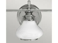 Aplique Para Pared-Elstead Ainsley 3 ljus inomhusvägglampa polerad krom IP44, G9 Gris