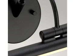 Elstead Alton LED 1 Ljus Stor Bild Vägglampa Svart Negro Outlet