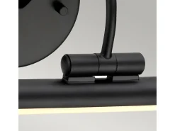 Elstead Alton LED 1 Ljus Stor Bild Vägglampa Svart Negro Outlet